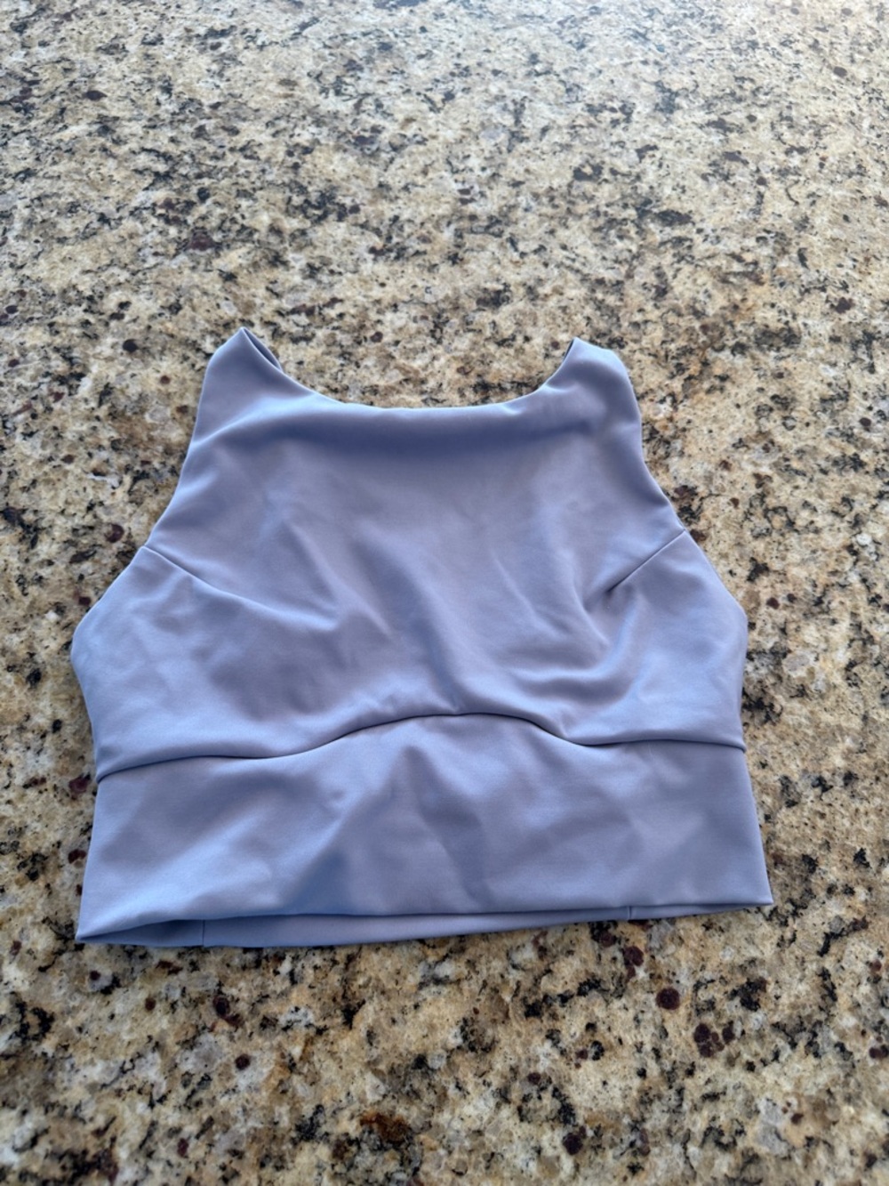 High-Neck Lilac Crop Tank Top